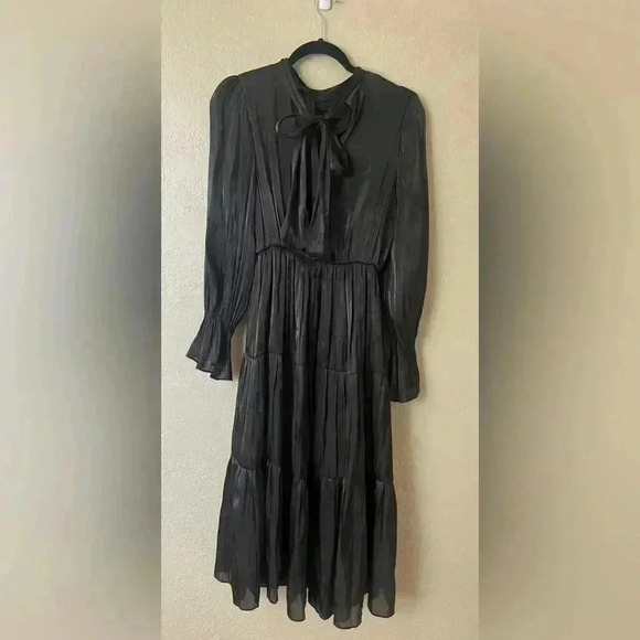 Denimland Satin Dress With Rhinestone Bow 🎀 - Picture 2 of 6